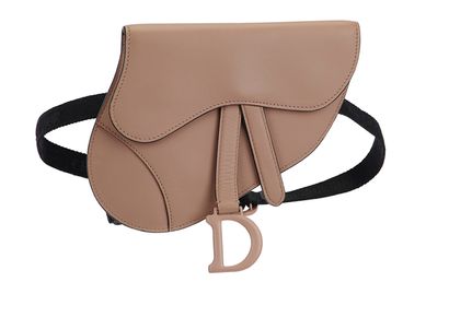 Saddle Belt Pouch, &pound;850, Handbags, Pink, Leather, Front view